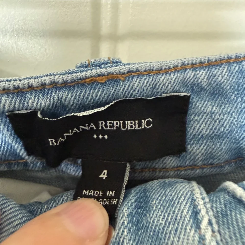Banana Republic Denim Maxi Skirt Womens 4 Blue Excellent Flared High Rise Boho